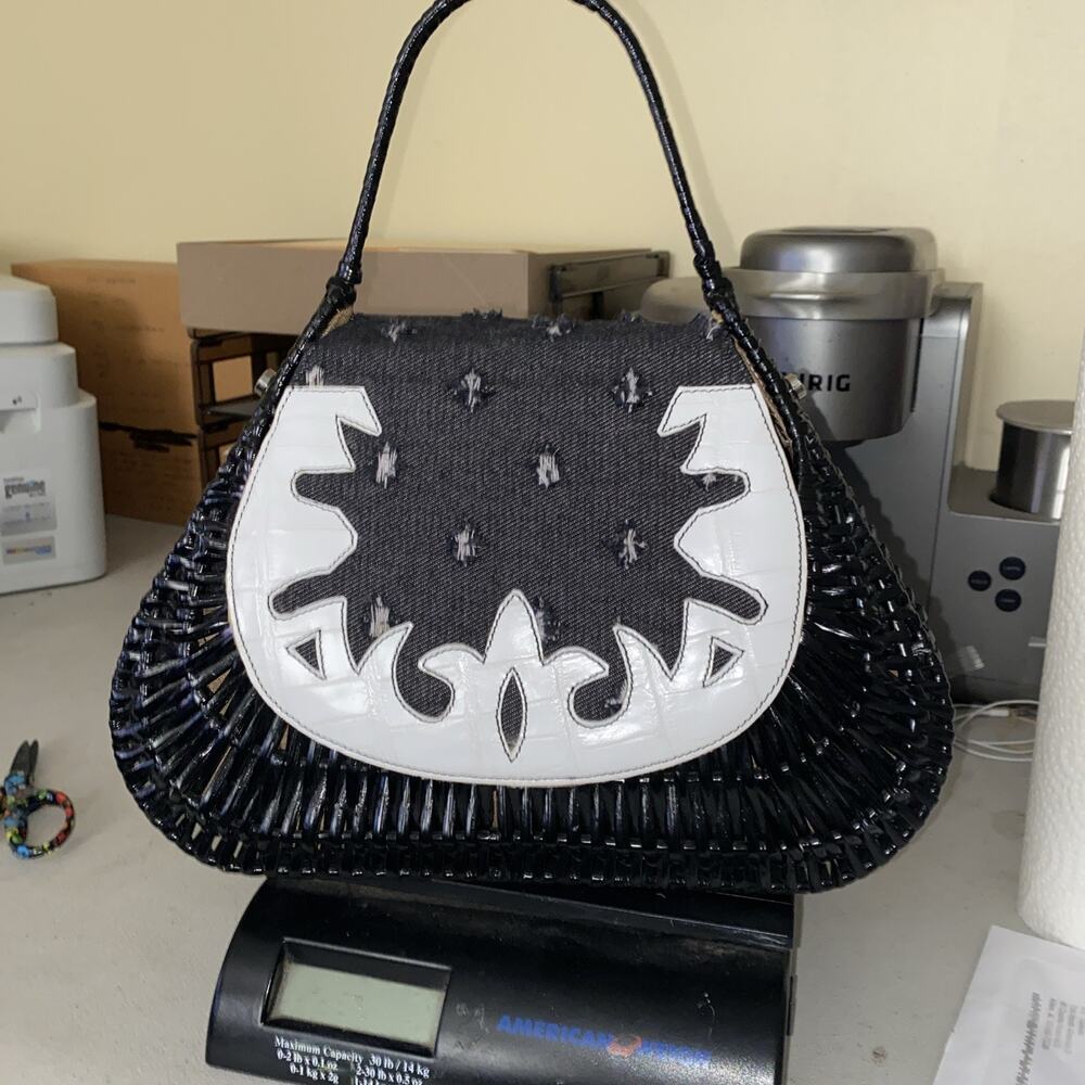 Capaf Straw Purse Made In Italy